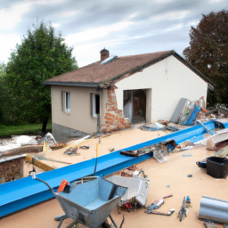 Extension de maison avec véranda-salle à manger Bollene